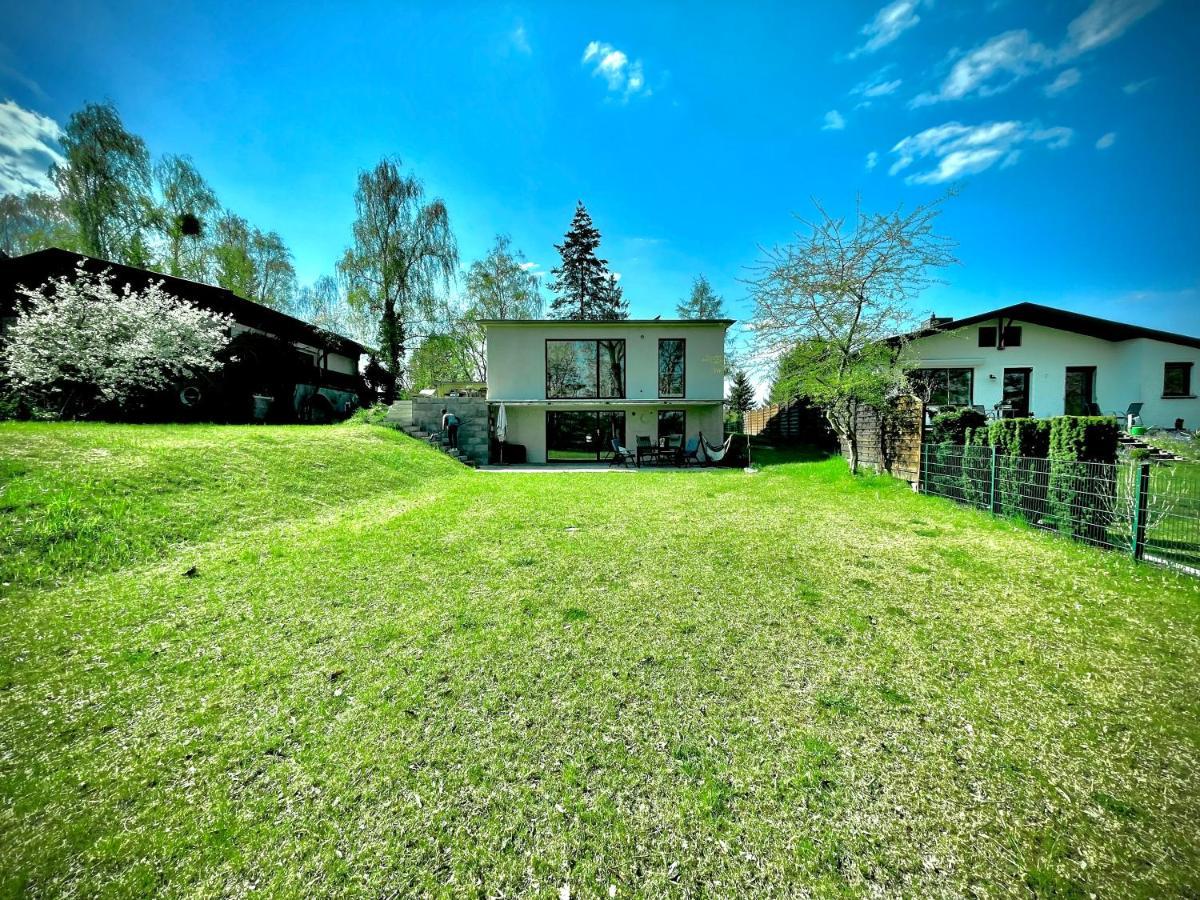 100M2 Fewo Im Haus Am See Mit Garten Bei Potsdam Schwielowsee Exterior foto